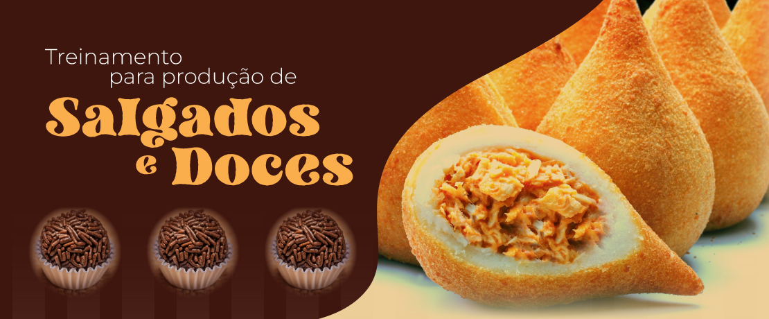 Inscrições abertas para treinamento para produção de salgados e doces
