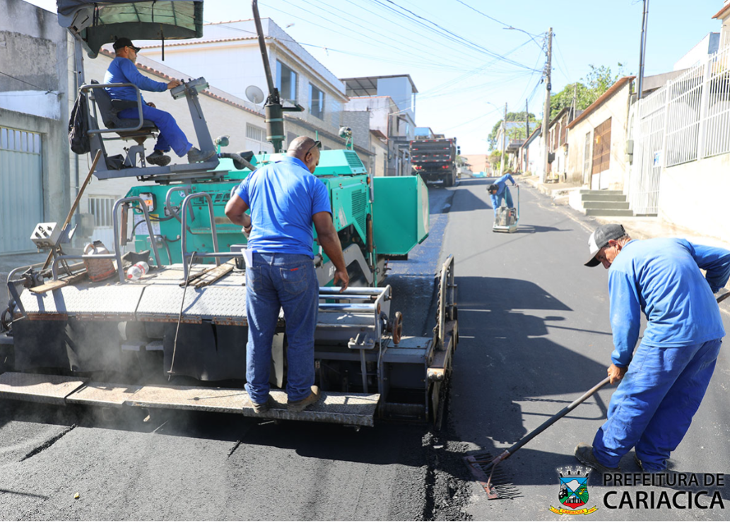 Ruas de Vista Mar Rio Branco e Santa Rosa recebem serviço de pavimentação