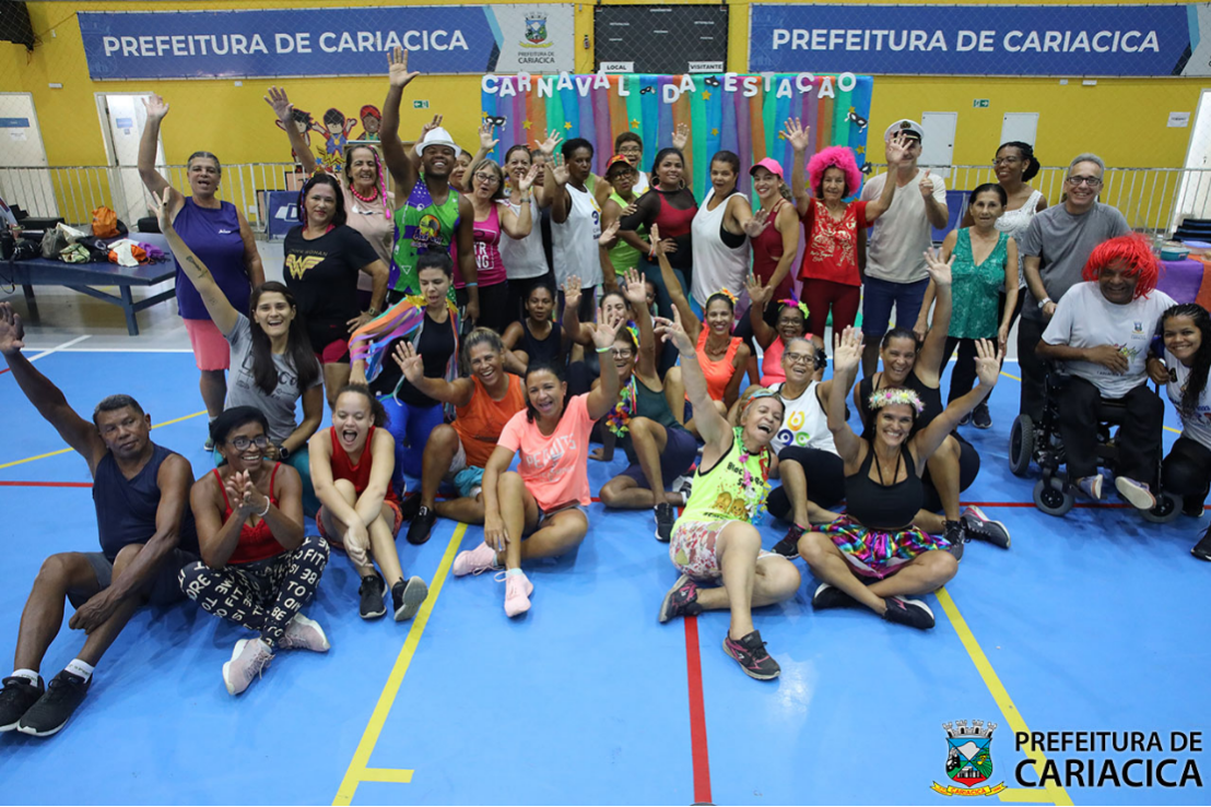 Ginástica e dança acabam em carnaval na Estação Cidadania-Esporte em Cariacica 