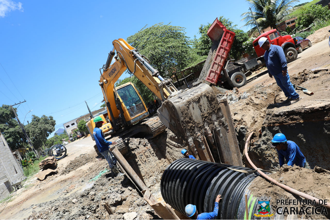 Ruas de Campo Verde recebem obras de drenagem e pavimentação