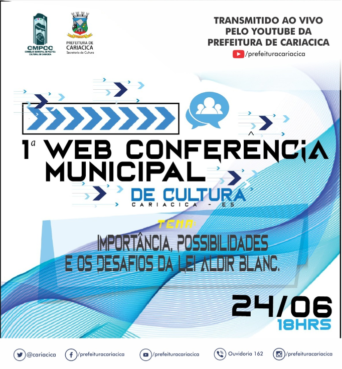 Lei Aldir Blanc: Cultura faz webconferência sobre auxílio emergencial aos trabalhadores das artes