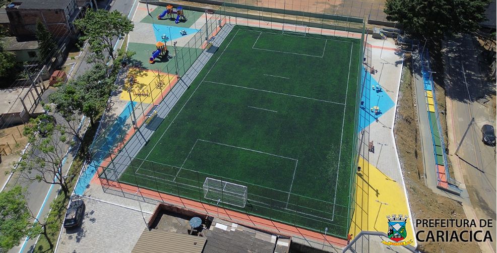 Moradores de Vila Progresso comemoram inauguração de praça três playgrounds e Campo Bom de Bola Antônio Mineiro Mendes