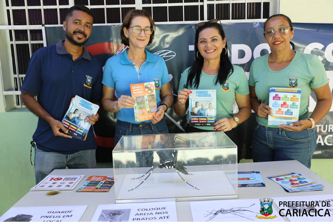 Prefeitura promove ação de conscientização contra a dengue na UBS de Oriente