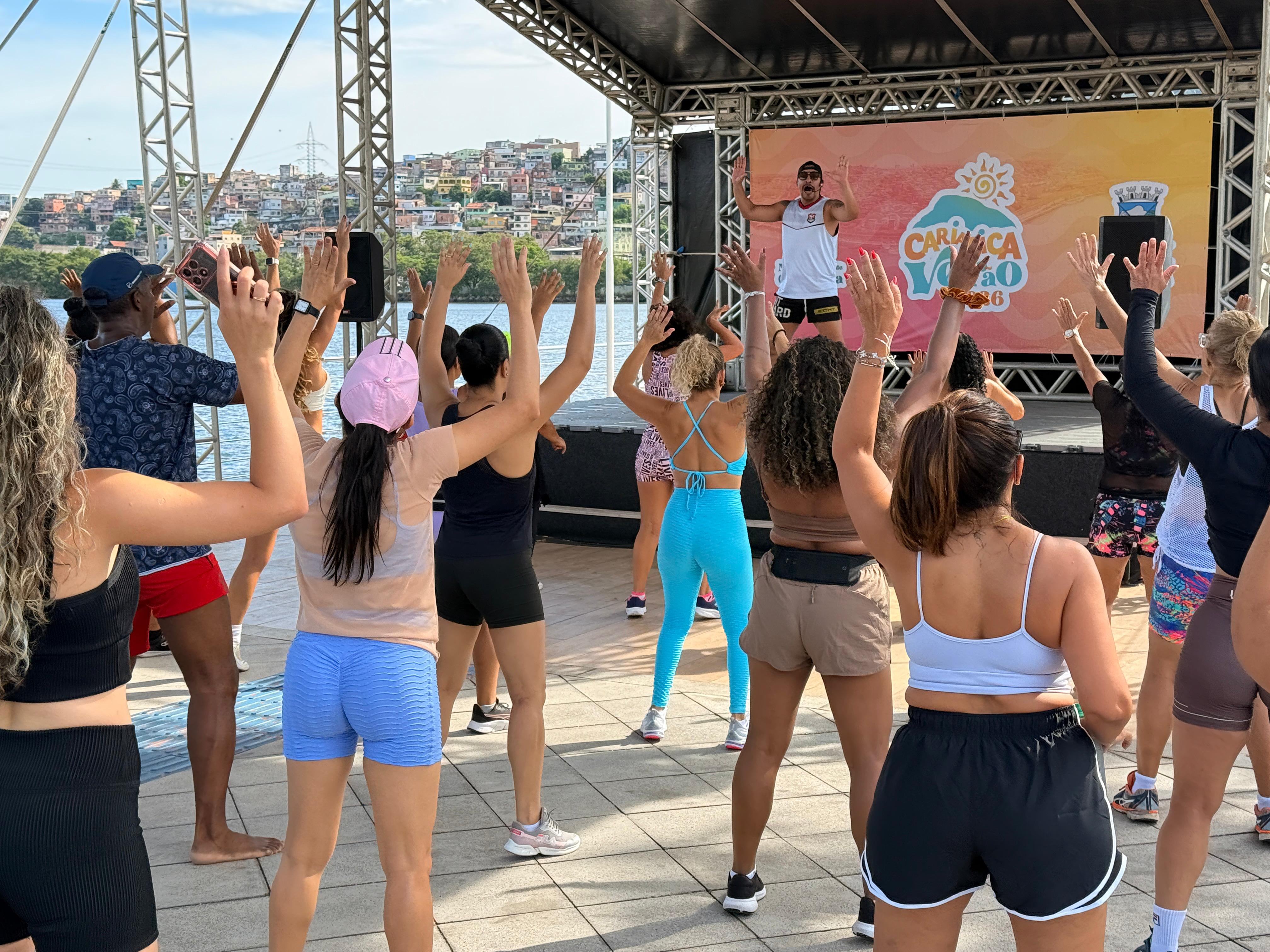 Lazer, atividade física e diversão: Nova Orla garantiu entretenimento com Aula de Ritmos e recreação durante a Rua de Lazer