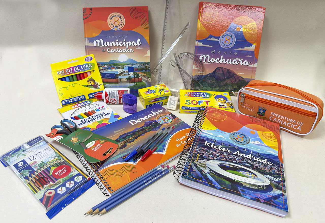 Volta às aulas: kits de material escolar serão entregues no 1º dia de aula em Cariacica