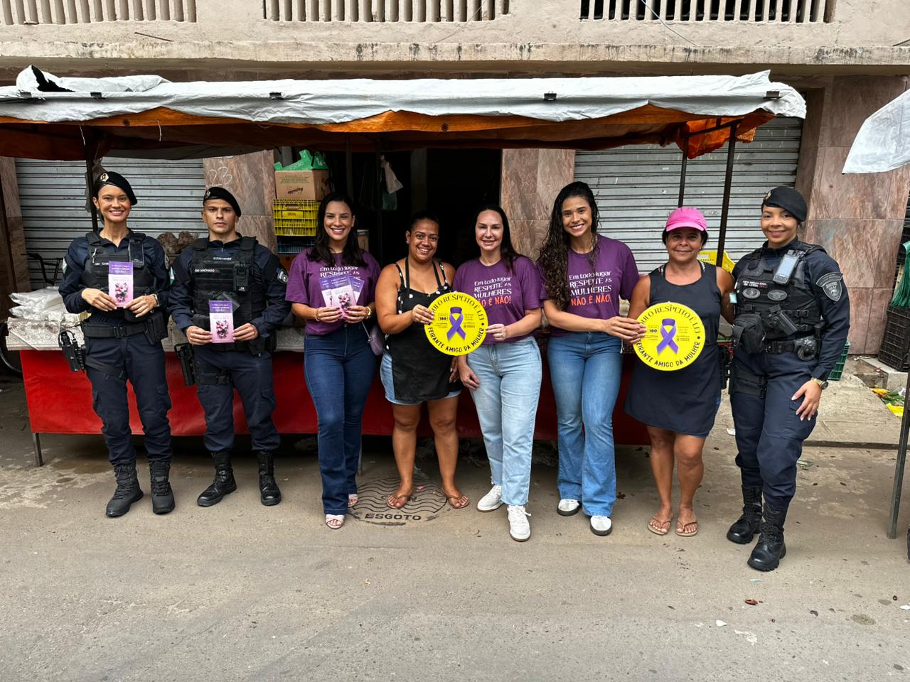 Prefeitura de Cariacica leva campanha “Não é Não” às feiras de Jardim América e Porto Novo