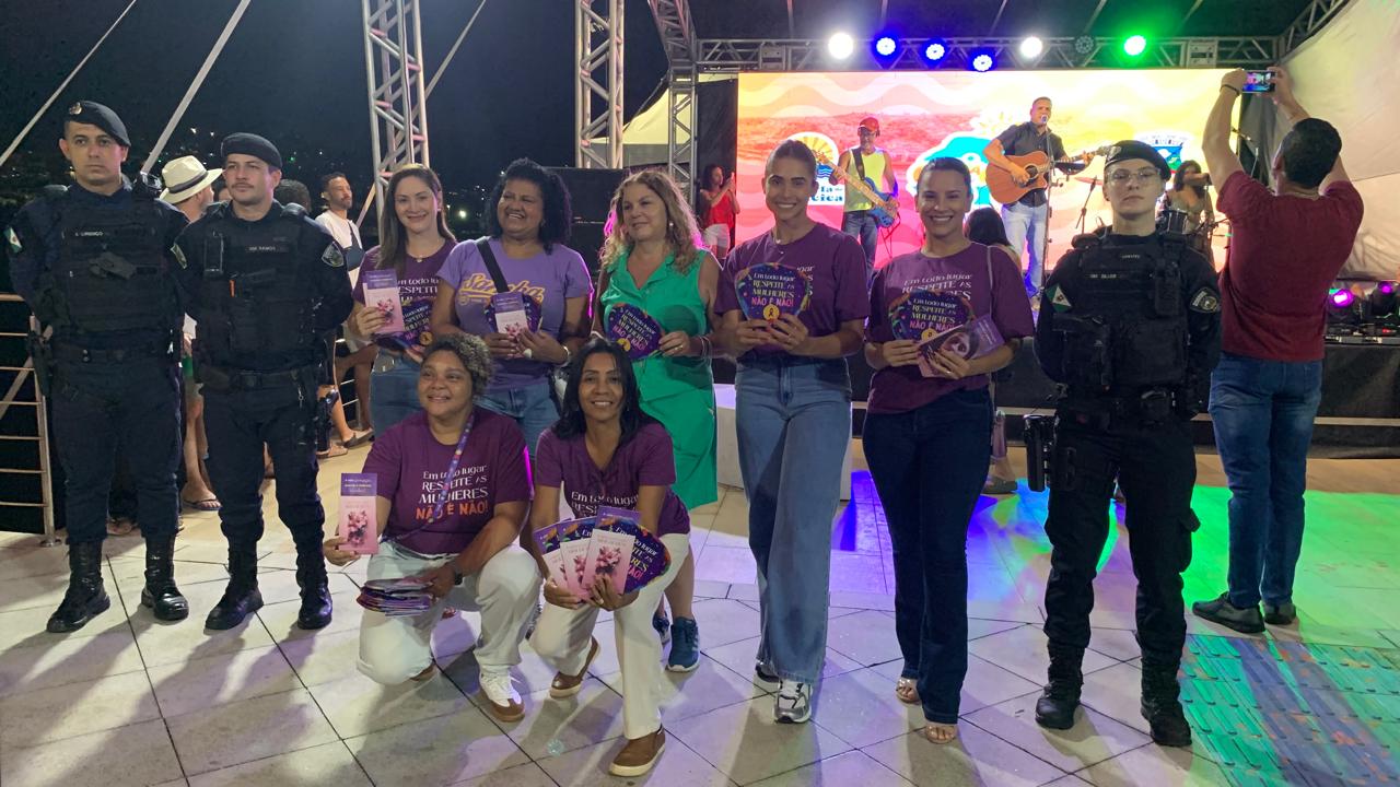 Ação da Secretaria da Mulher reforça combate ao assédio e à violência durante o Cariacica Verão