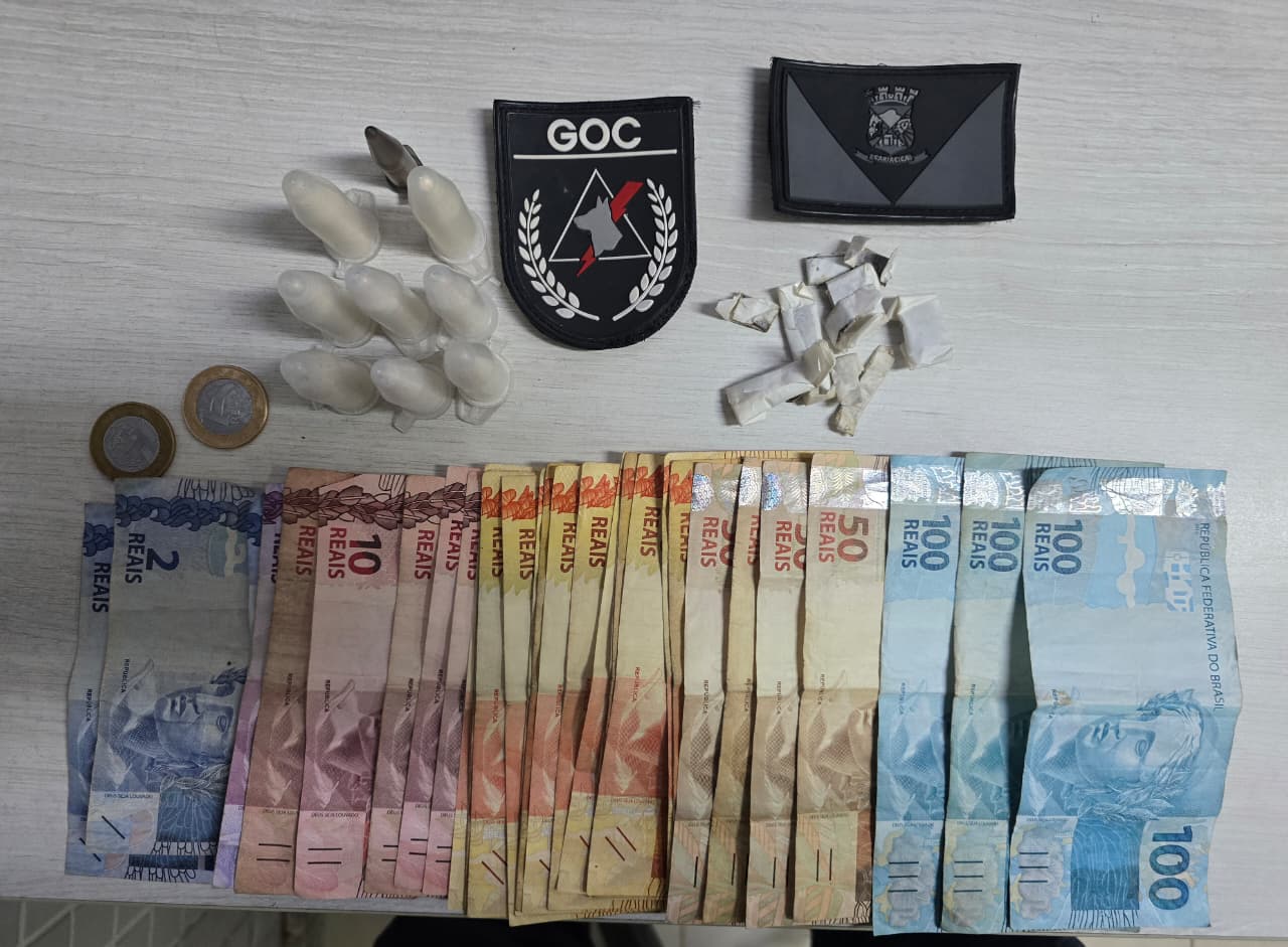 Operação com cão resulta na apreensão de suspeitos de tráfico em Rosa da Penha