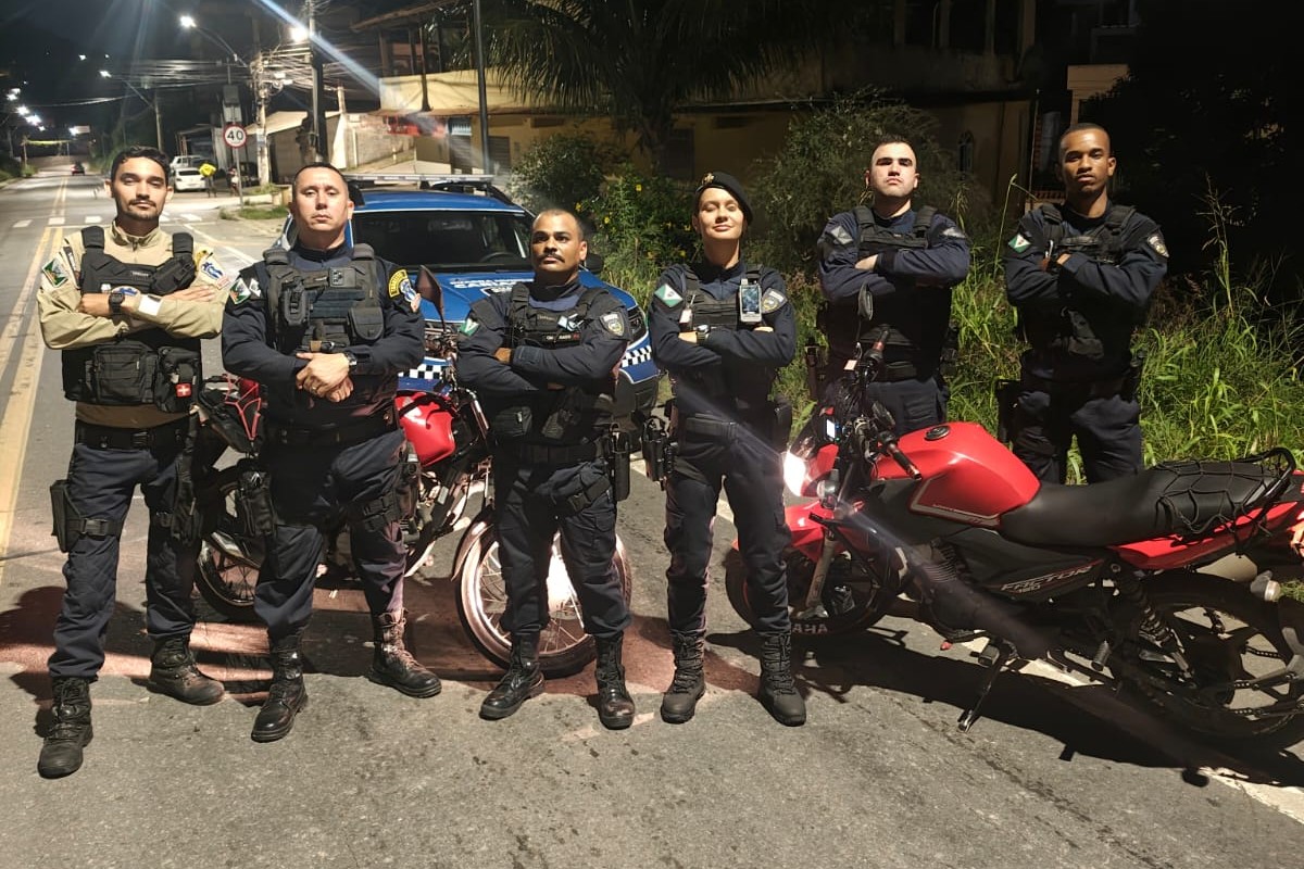 Guarda prende dois suspeitos após série de roubos de motocicletas na madrugada deste sábado (7)