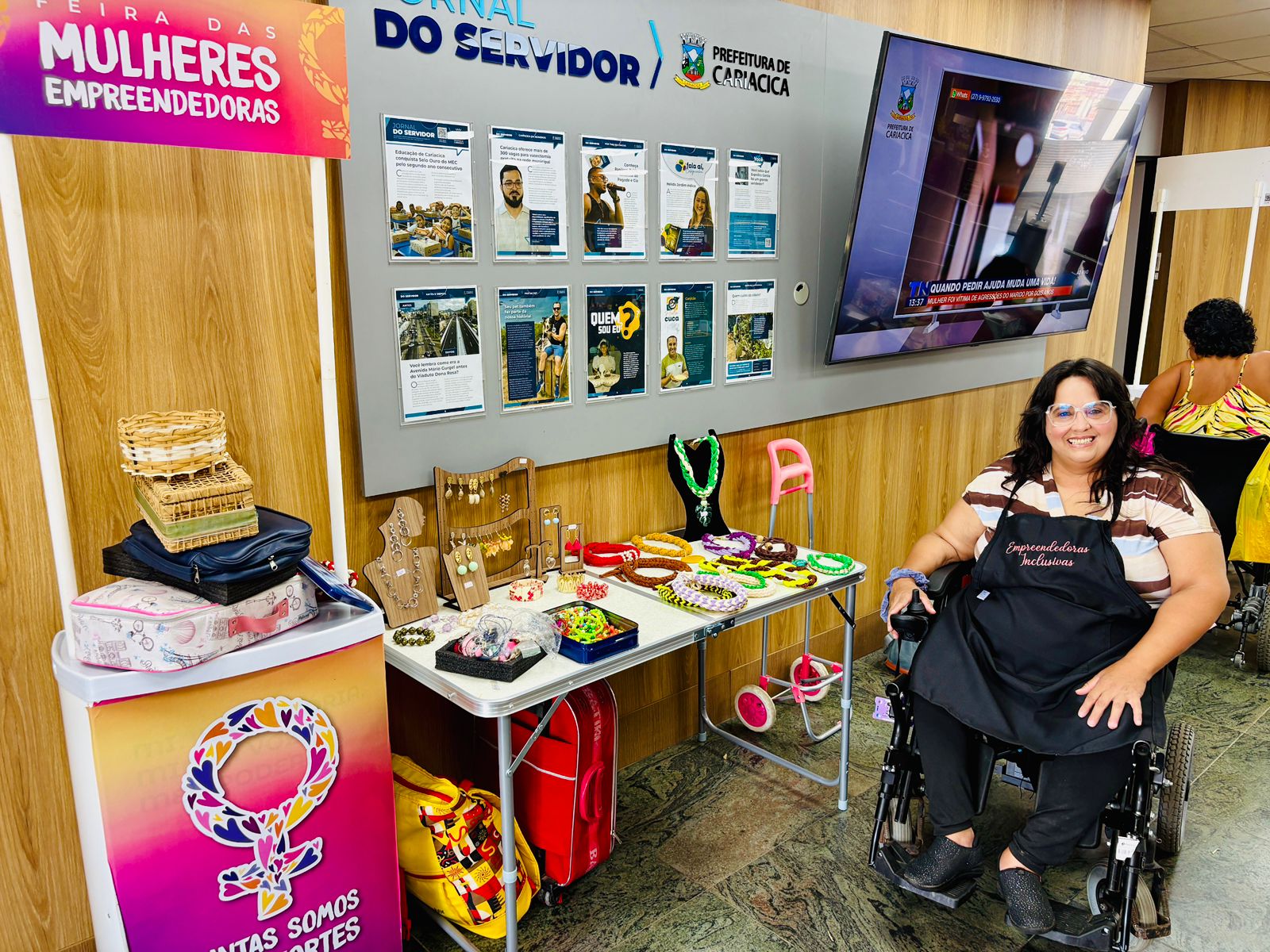 Feira das Mulheres Empreendedoras reúne expositoras na Prefeitura de Cariacica