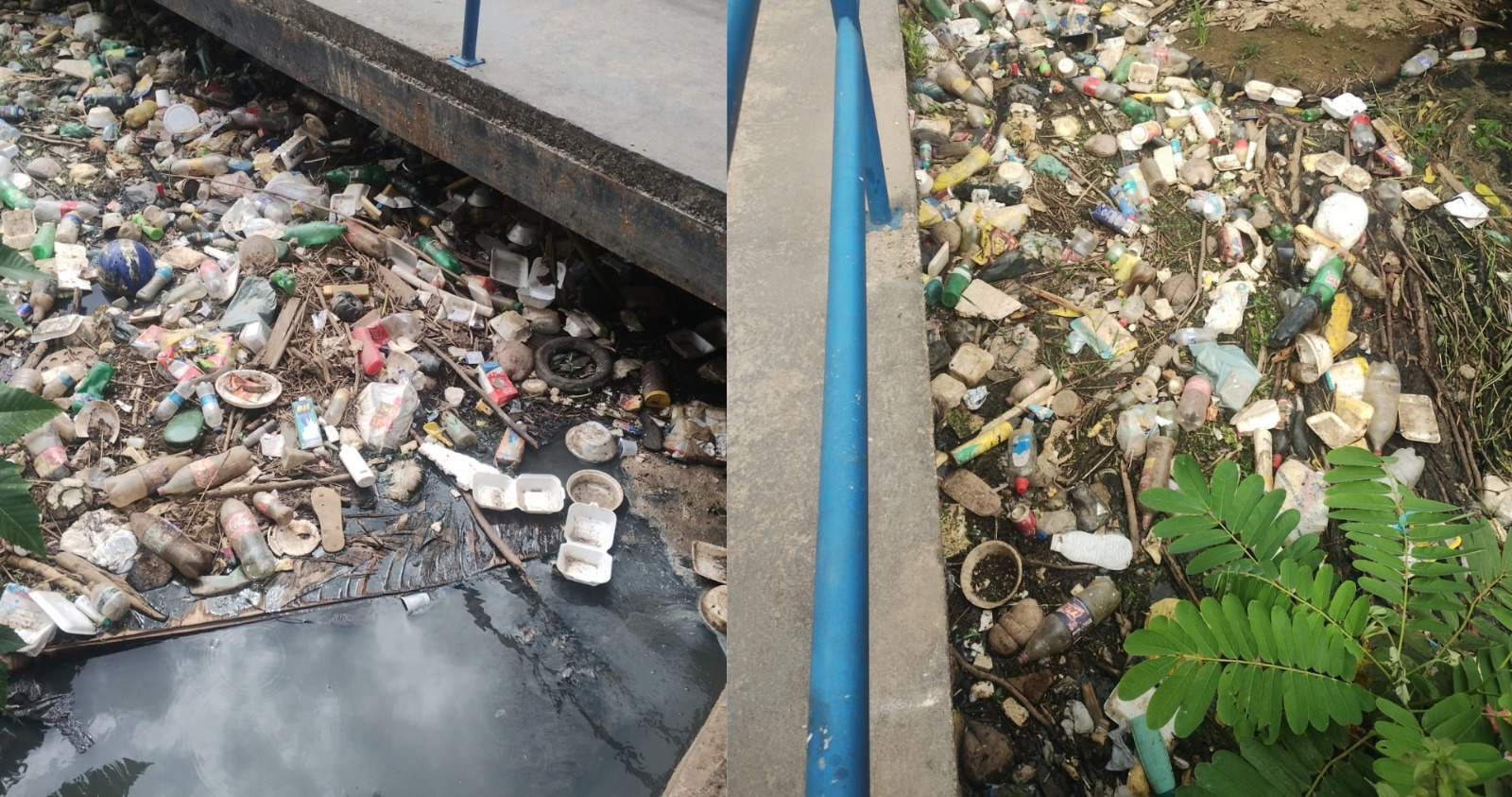 Descarte irregular: lixo volta a aparecer após limpeza de canal no bairro Porto Novo