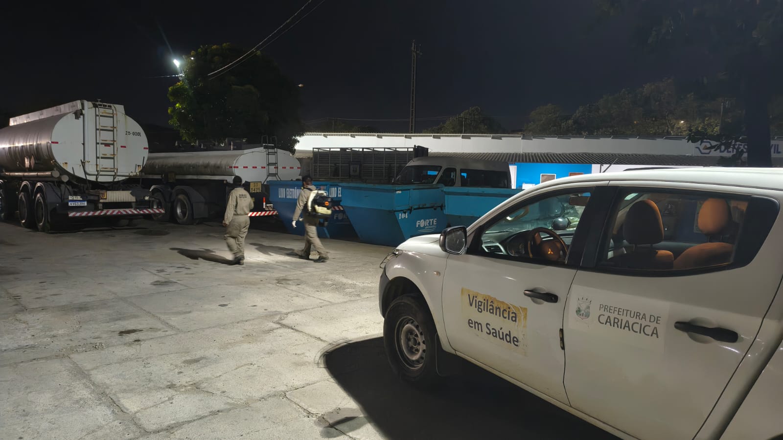 Vigilância Ambiental intensifica combate ao Aedes aegypti com aplicação noturna de inseticida