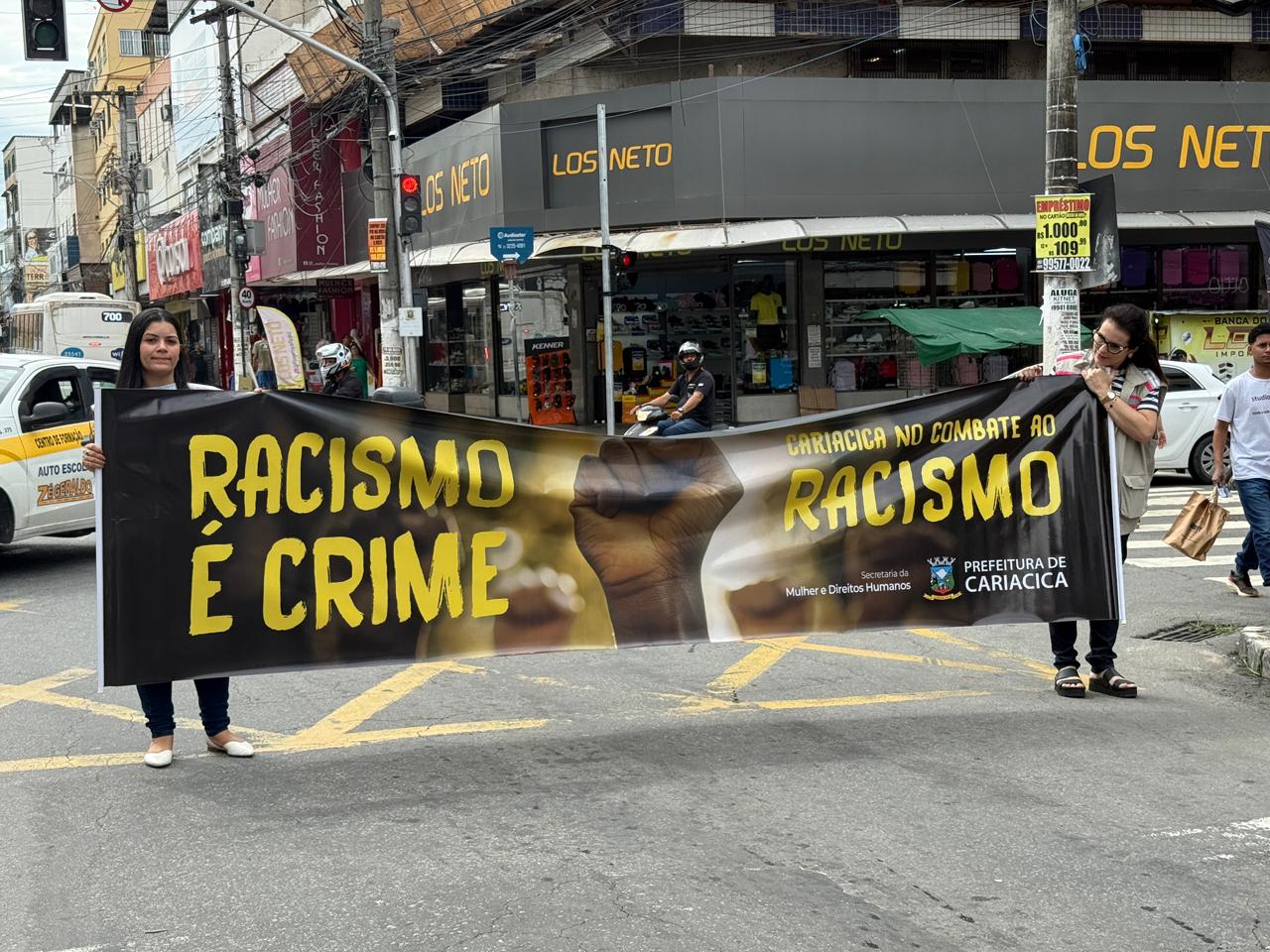 Avenida Expedito Garcia recebe ação de conscientização contra o racismo