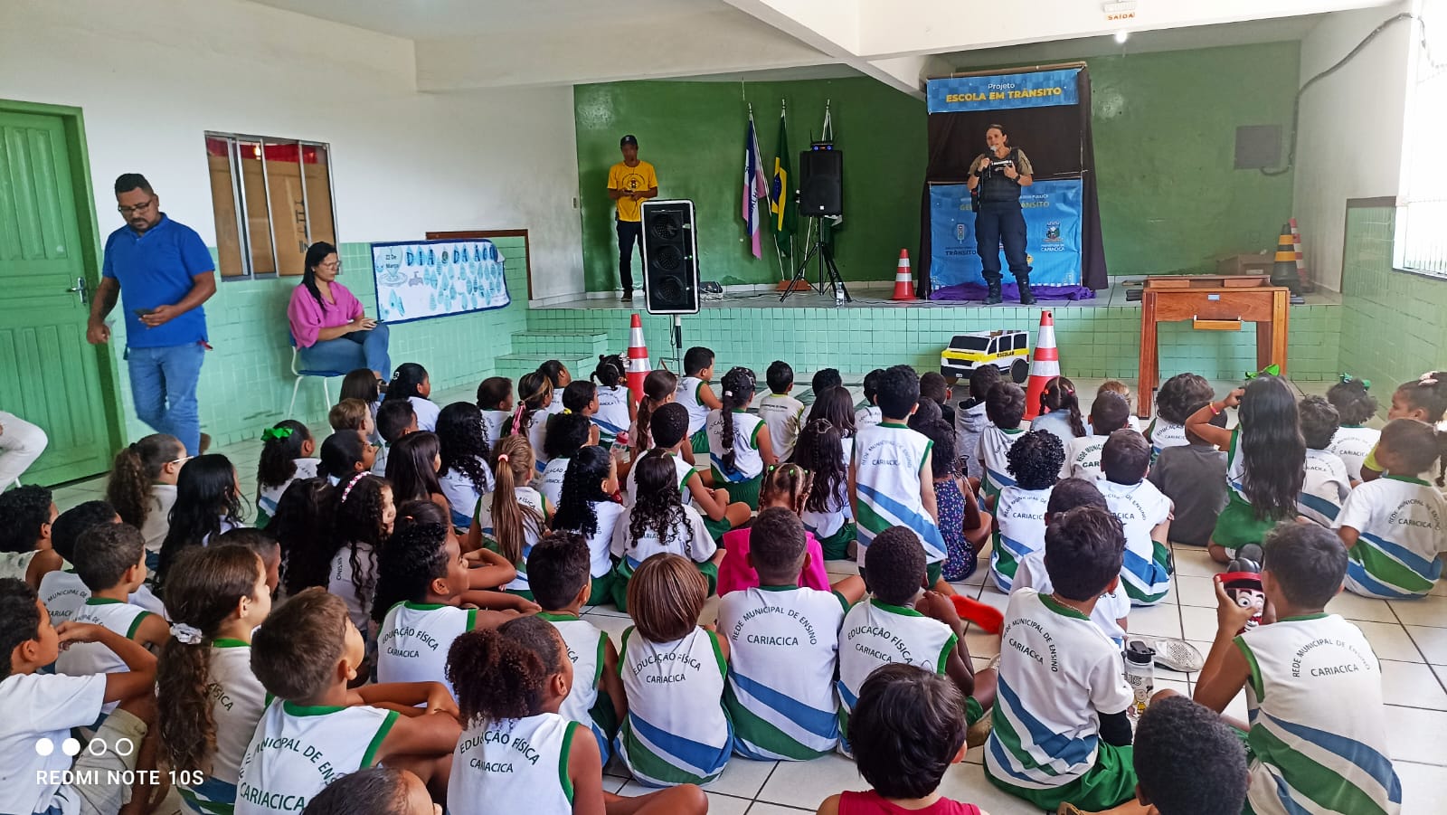 Inspetoria de Trânsito promove conscientização lúdica para alunos da rede municipal