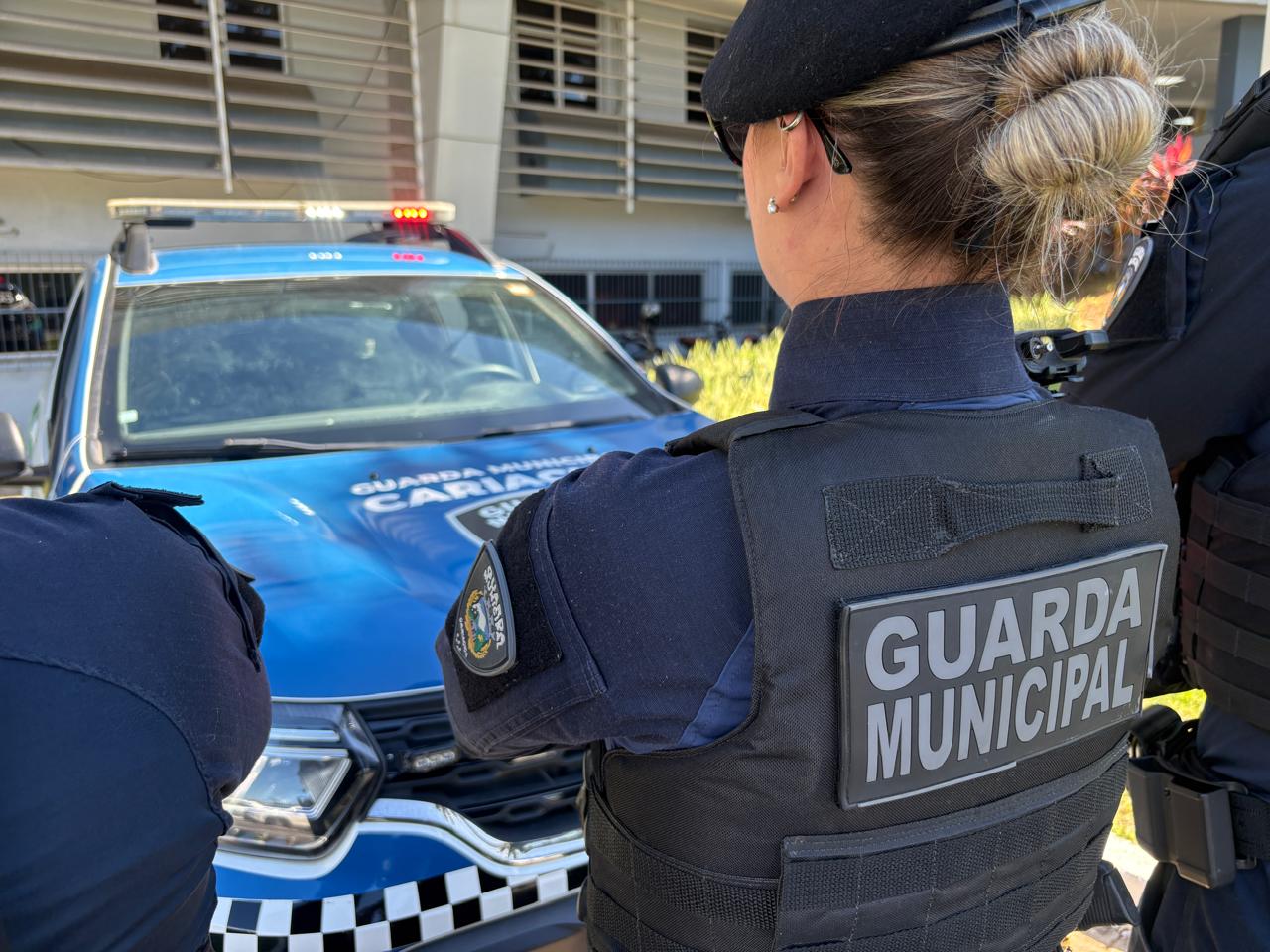 Guarda Municipal recupera veículo com restrição de furto e roubo após chamado do Cerco Eletrônico