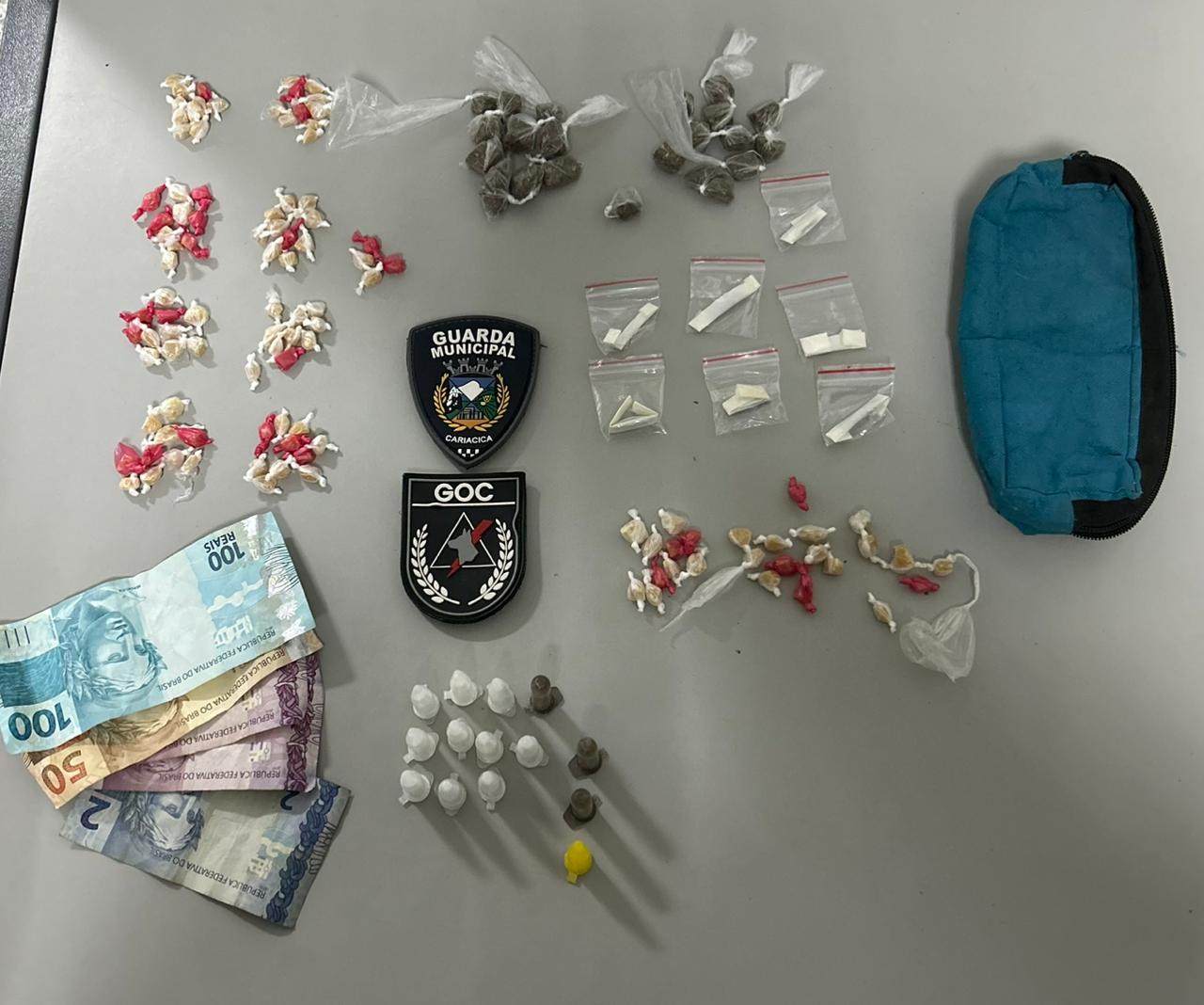 Guarda Municipal de Cariacica faz apreensão de drogas em Padre Gabriel