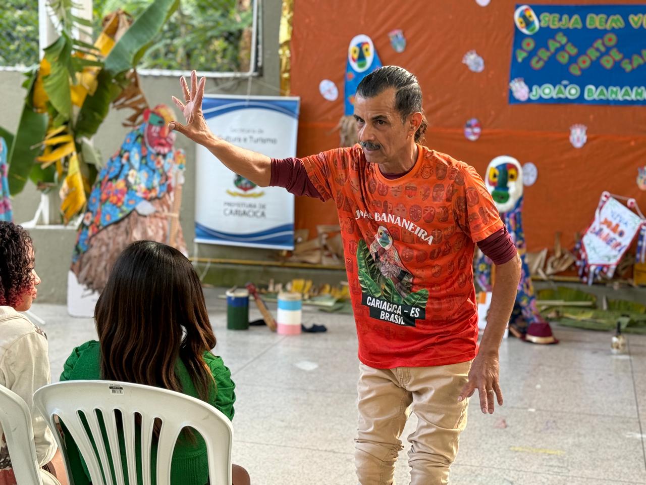 História de João Bananeira é tema de ação cultural para usuários do Cras de Porto de Santana