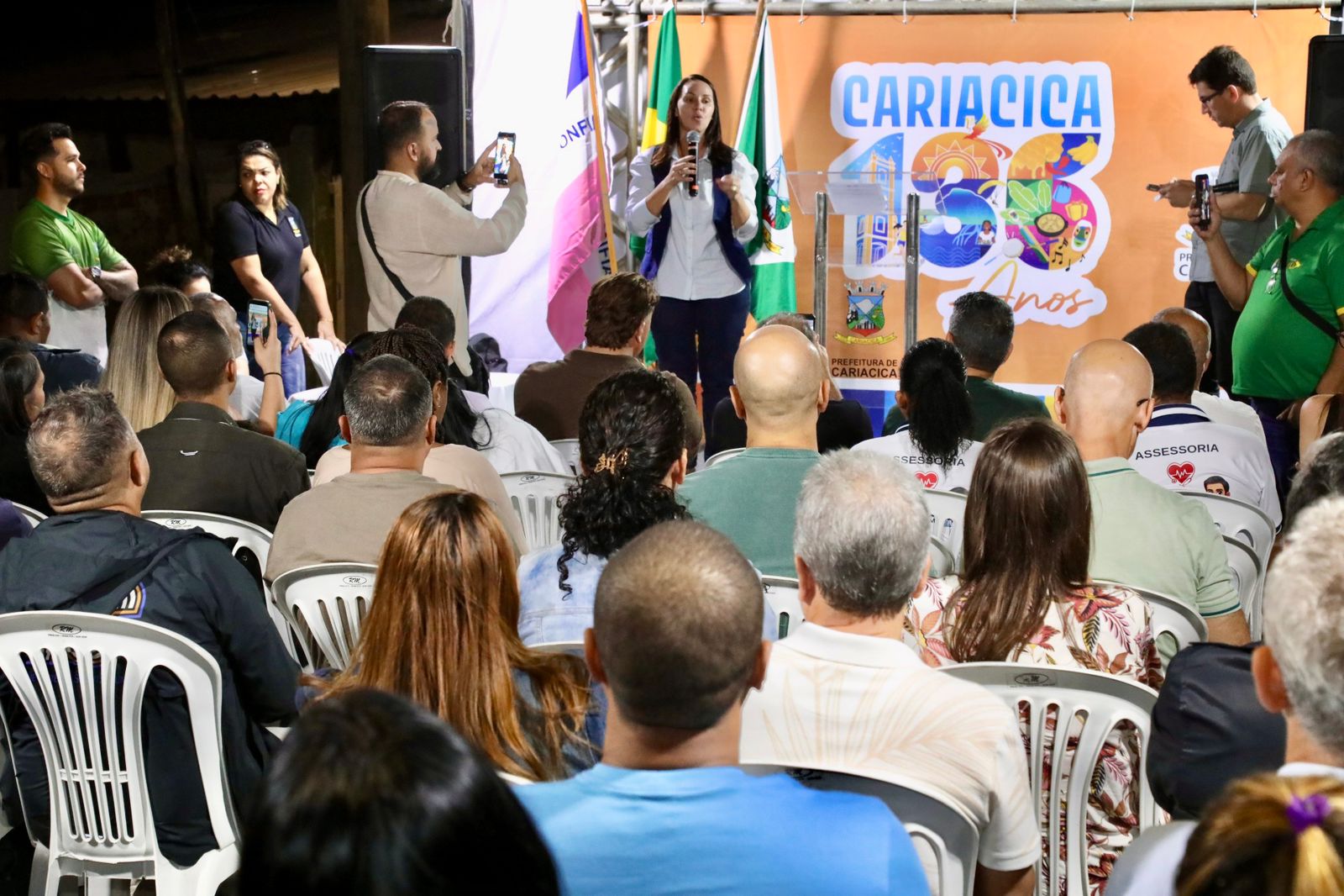 Cariacica 136 anos: em solenidade, bairro Oriente recebe entrega oficial de obras de pavimentação