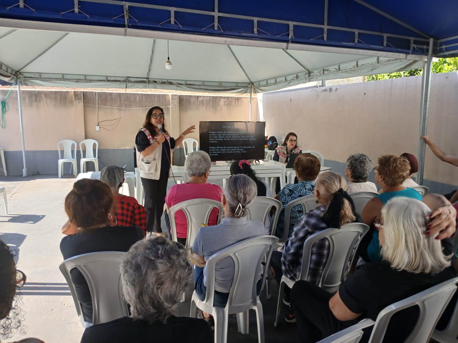 Centro de Convivência da Pessoa Idosa de Jardim América recebe palestra sobre prevenção ao uso de drogas