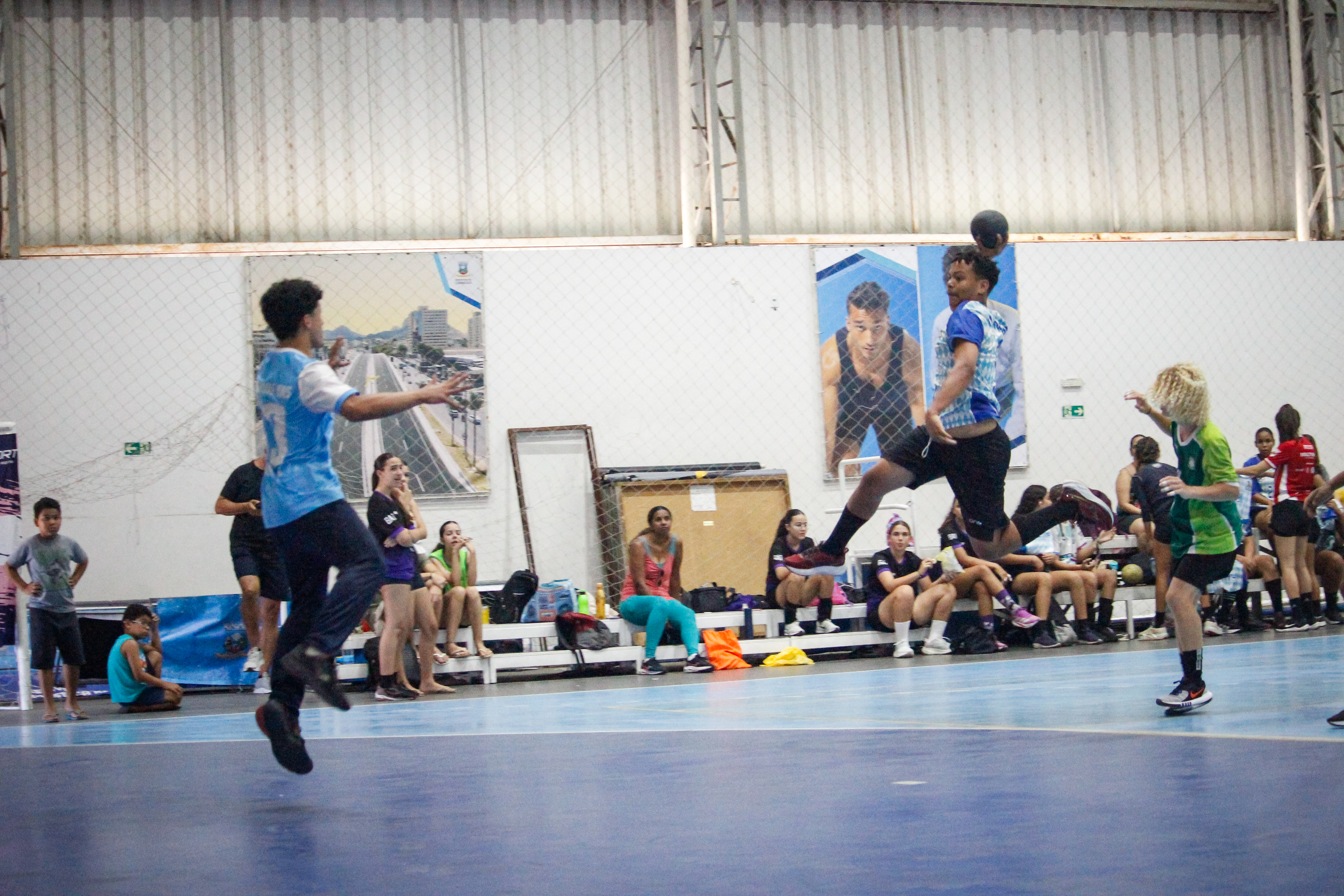 Atletas celebram conquistas da Copa Capixaba de Handebol na Estação Cidadania-Esporte
