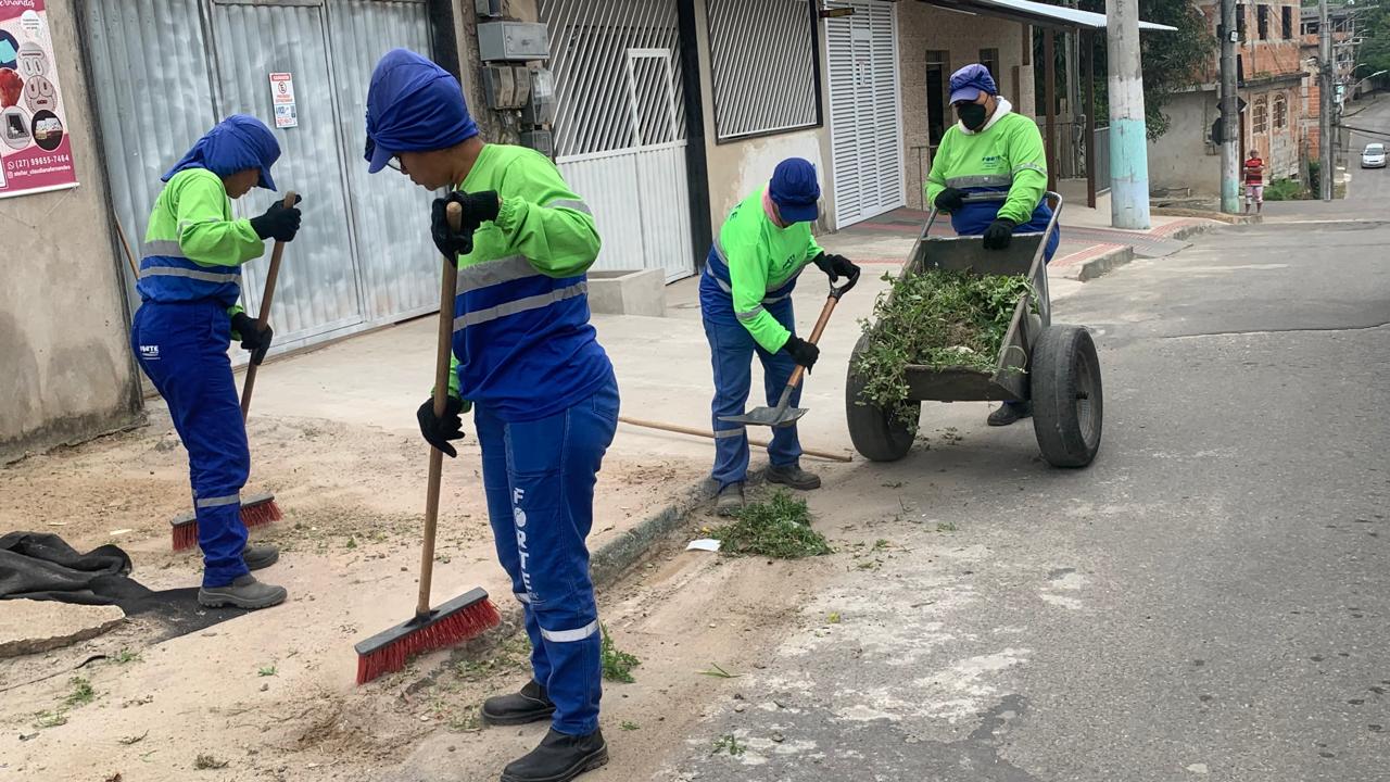 Secretaria de Serviços intensifica ações de manutenção e limpeza em diversos bairros de Cariacica