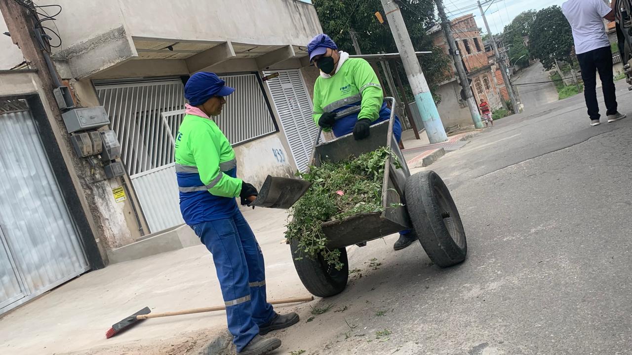 Serviços: Vista Linda, Prolar e Itapemirim recebem limpeza em vias públicas 