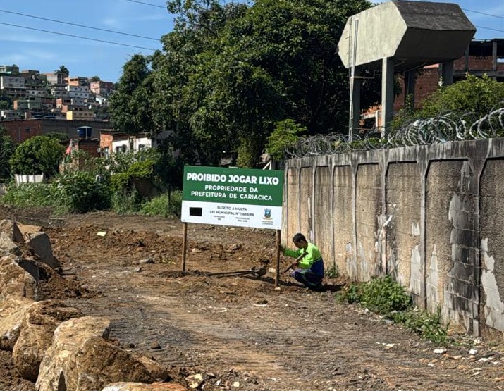 Prefeitura elimina ponto viciado de lixo em Nova Brasília e alerta sobre descarte irregular