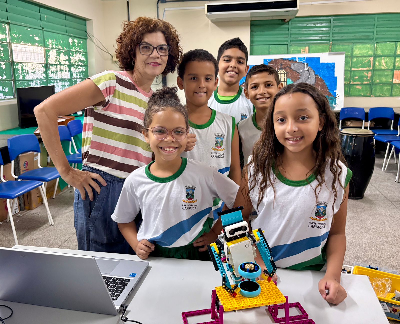 Alunos da rede municipal representam Cariacica na maior olimpíada de robótica da América Latina