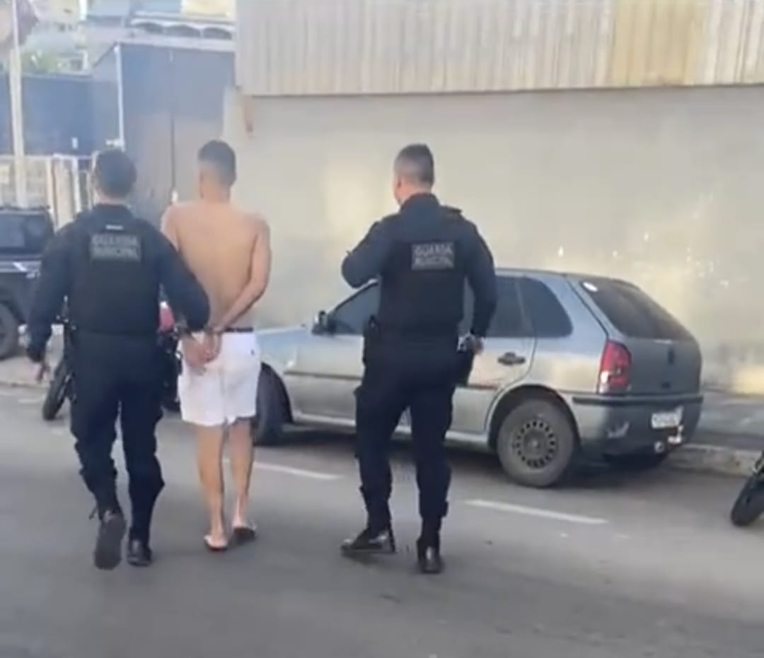 Guarda Municipal prende homem acusado de agredir esposa em Cariacica