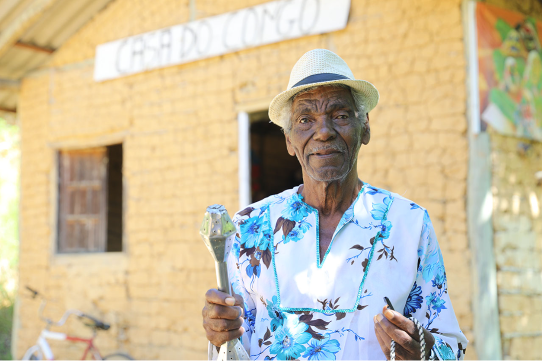 Mestre Tagibe é sinônimo de força e exemplo para a tradição do Congo em Roda D’Água