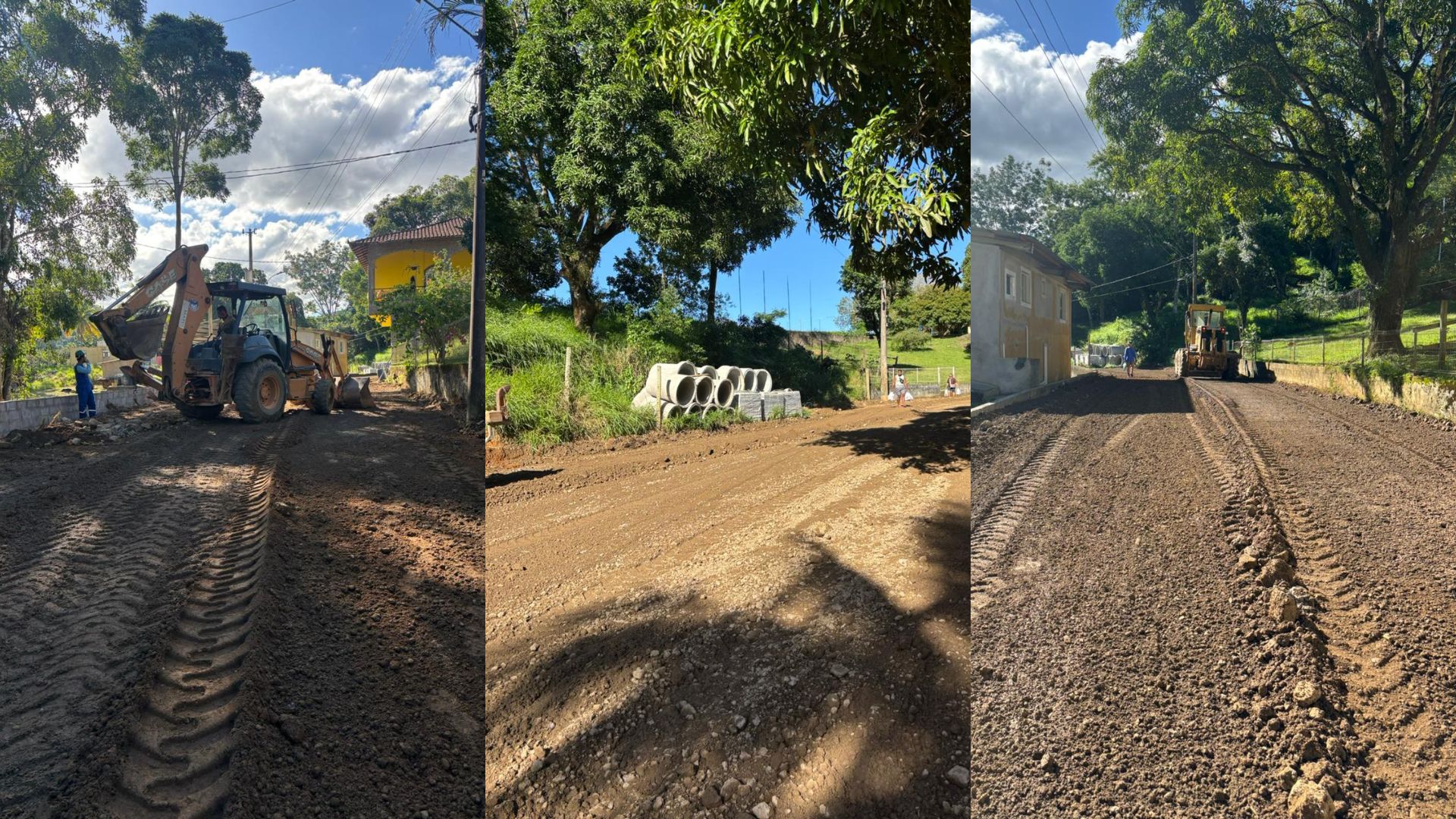 Começa pavimentação na área rural de Destacamento de Baixo