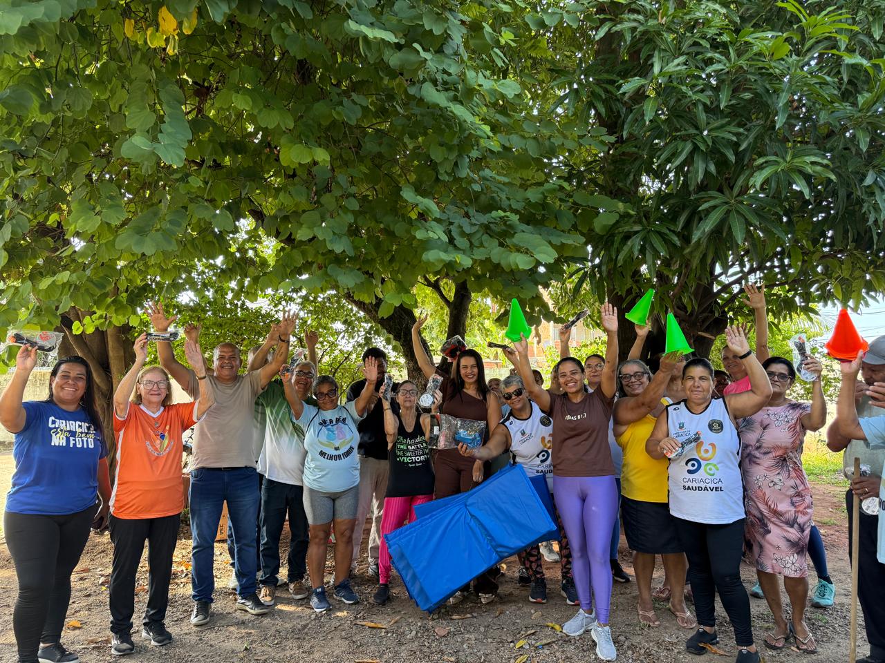 Cariacica Saudável: Núcleo Esportivo de Jardim Botânico recebe materiais para circuito funcional