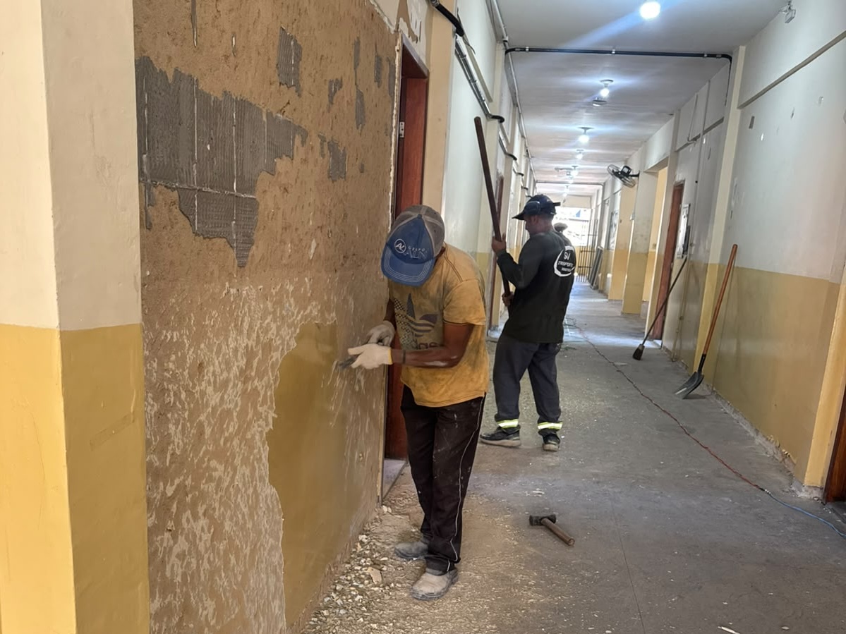 Obras na escola Rosa da Penha avançam e vão garantir mais qualidade para a educação