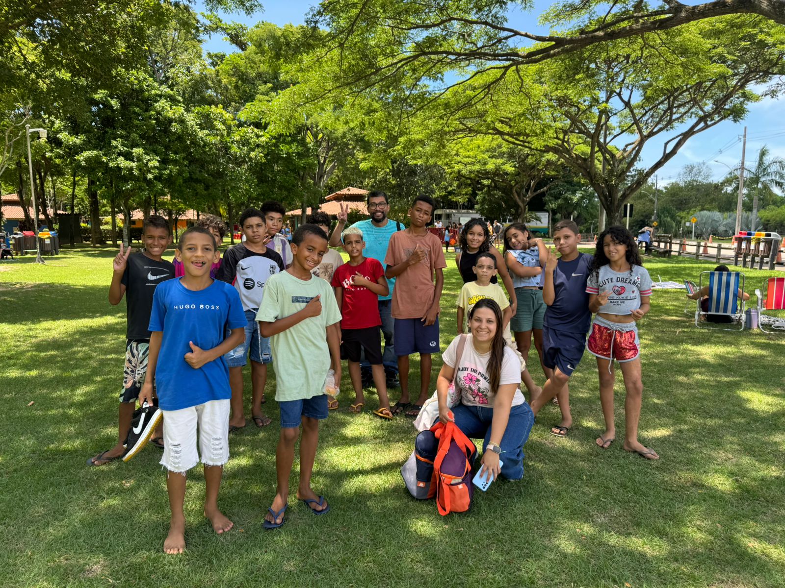 Crianças atendidas pelo Cras de Mucuri realizam passeio no Parque Botânico da Vale 