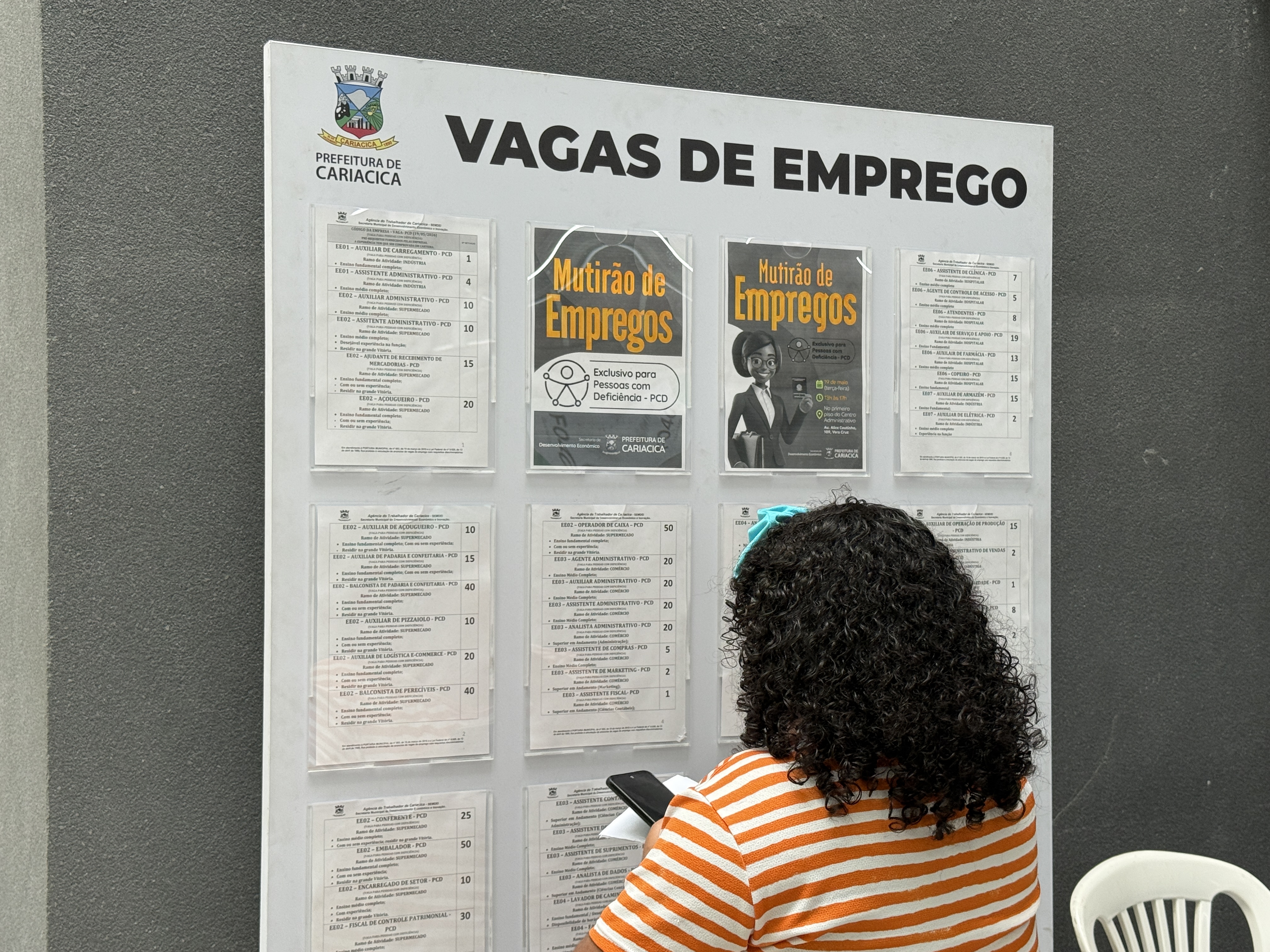 De analista financeiro a pintor: Cariacica abre mais de mil vagas a partir da semana que vem 