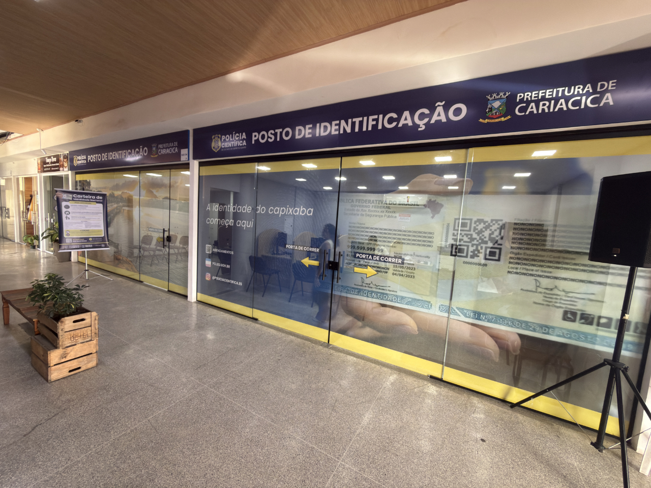 Cariacica inaugura novo posto para tirar Carteira de Identidade no Mercado Municipal 