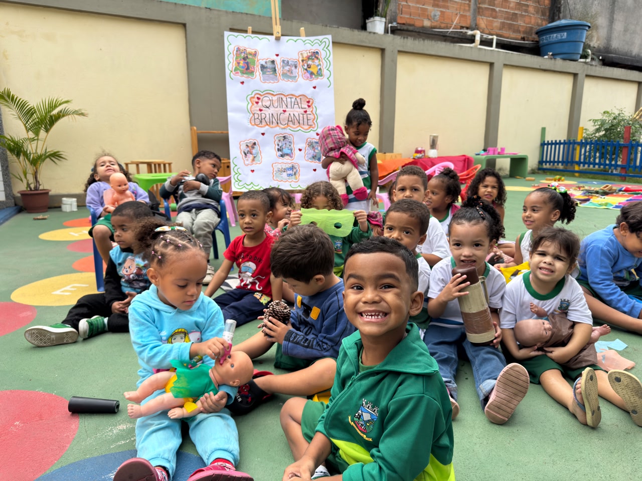 Quintal Brincante transforma aprendizado em diversão e criatividade no Cmei Alzira Maria de Jesus
