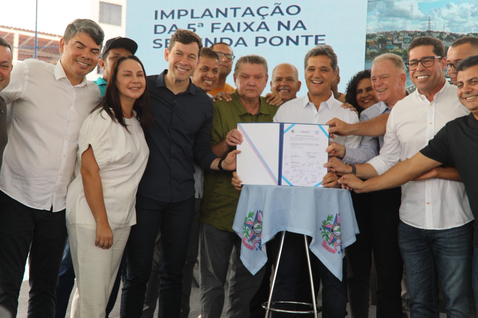 Ordem de Serviço da 5ª faixa na Segunda Ponte é assinada em Cariacica
