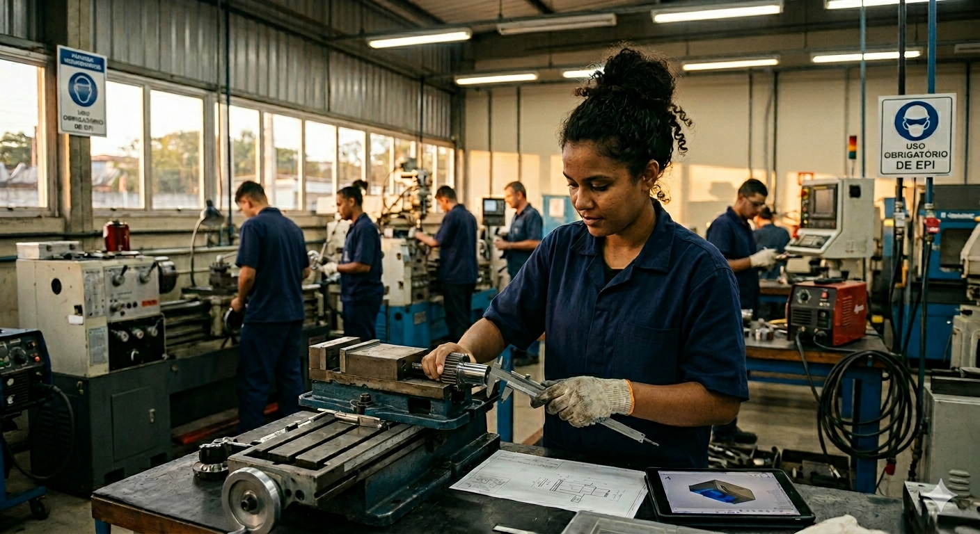 Abertas inscrições para curso de Modelagem e Manutenção de Máquinas Industriais 