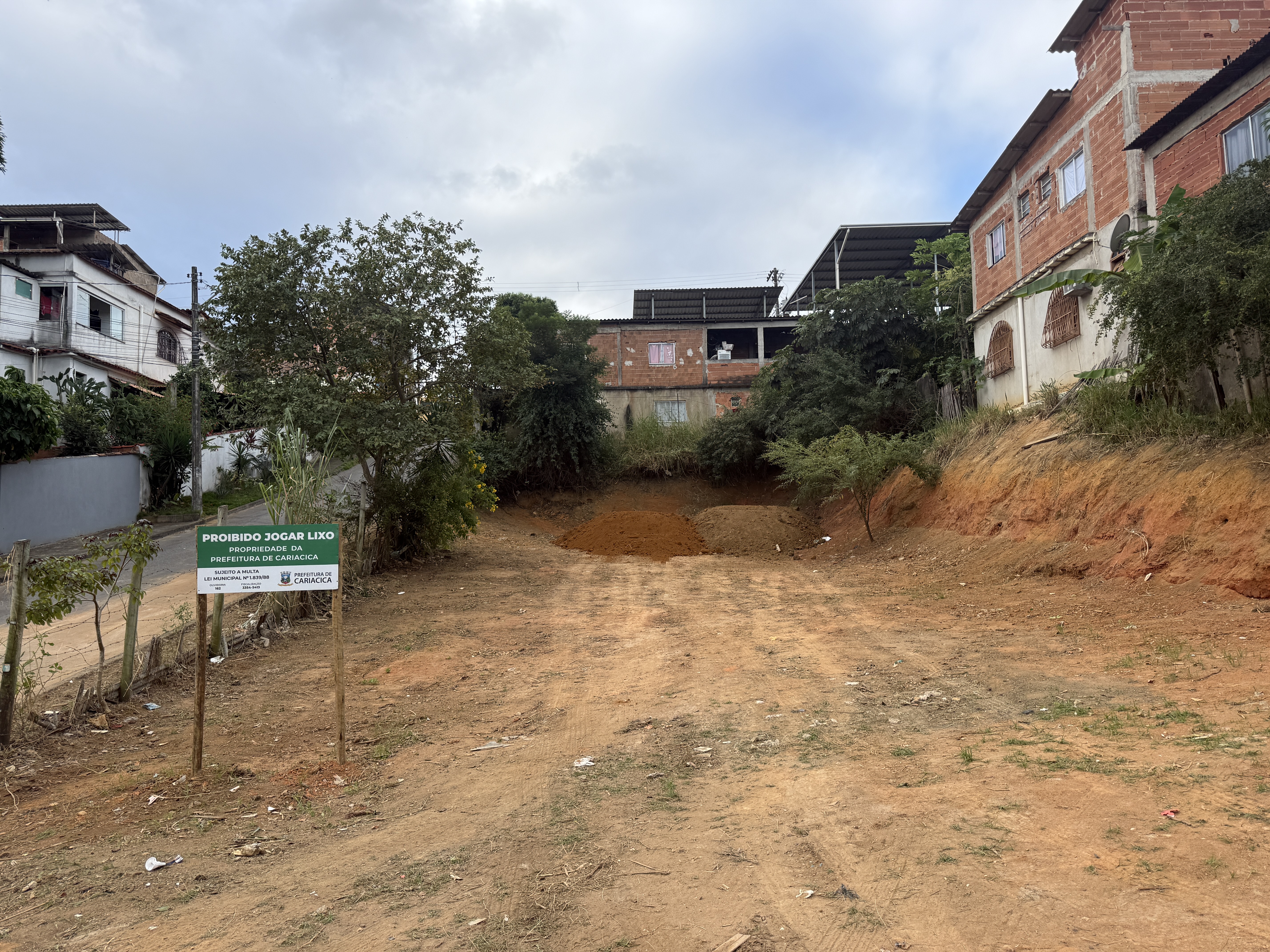 Bairro Santo André receberá Horta Comunitária em área antes ocupada por lixo