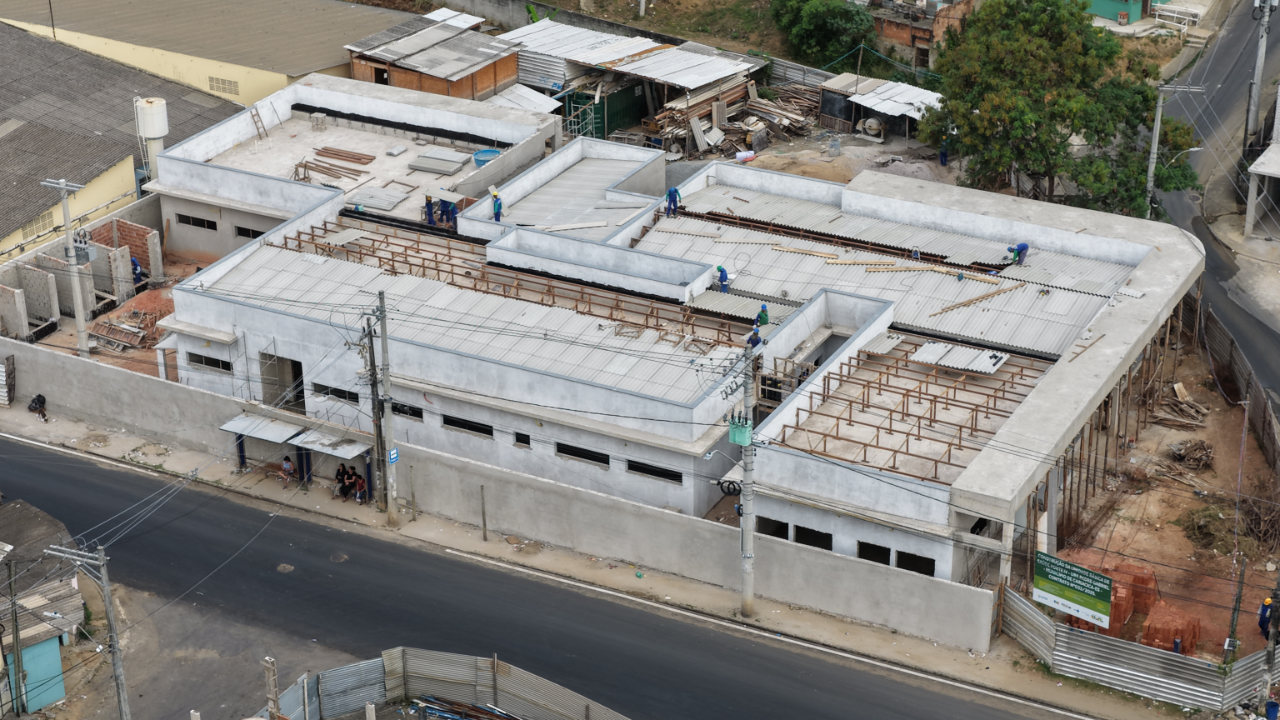 Obras da Unidade Básica de Saúde de Padre Gabriel avançam e atingem 45% de conclusão