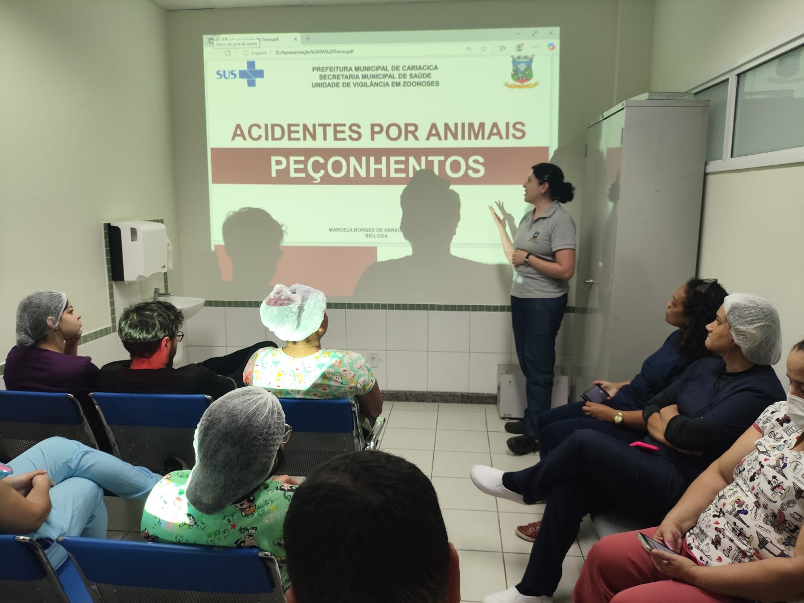Vigilância Municipal realiza capacitação sobre prevenção a acidentes por animais peçonhentos