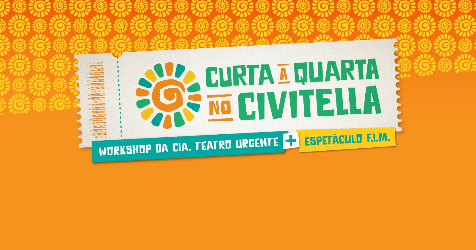 Centro Cultural Frei Civitella recebe Curta a Quarta com workshop e espetáculo teatral