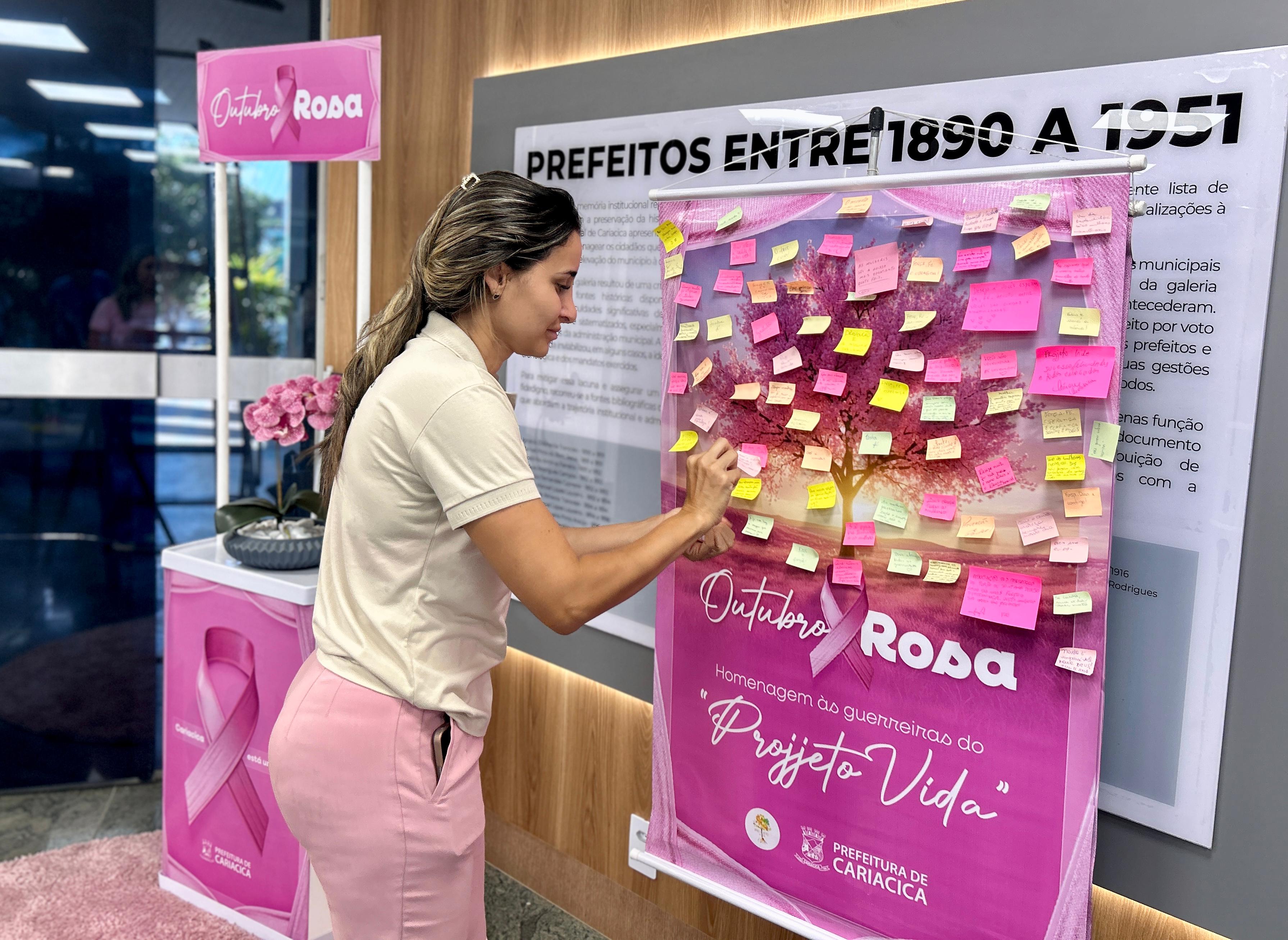 Servidores são recebidos com ação especial sobre o Outubro Rosa nesta quarta (29)