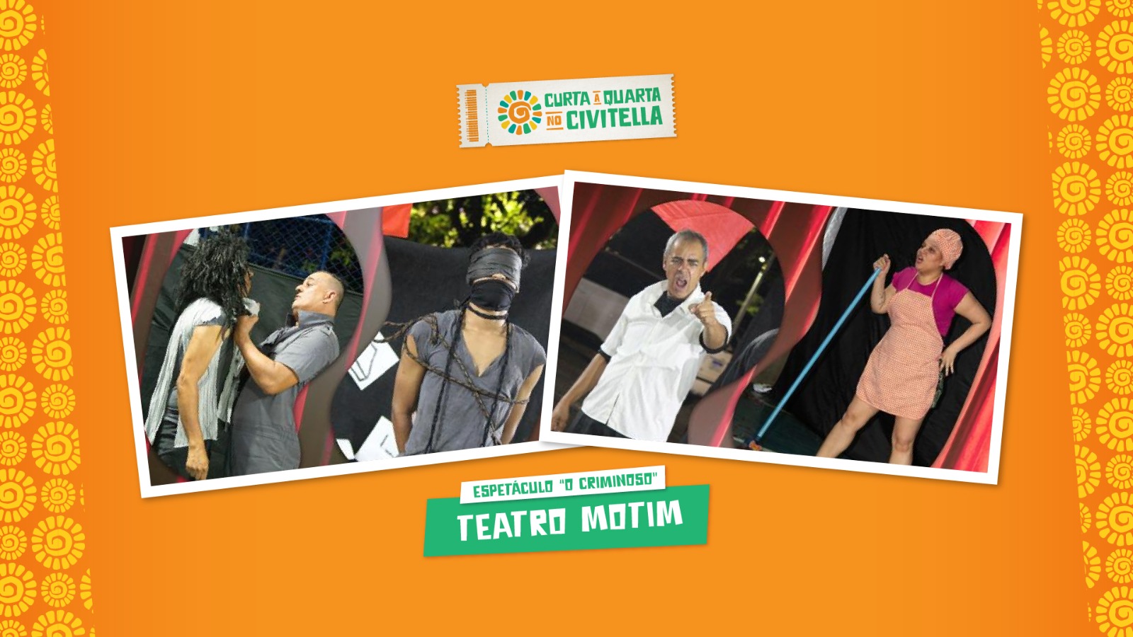 Grupo de teatro é a atração desta semana do Curta a Quarta