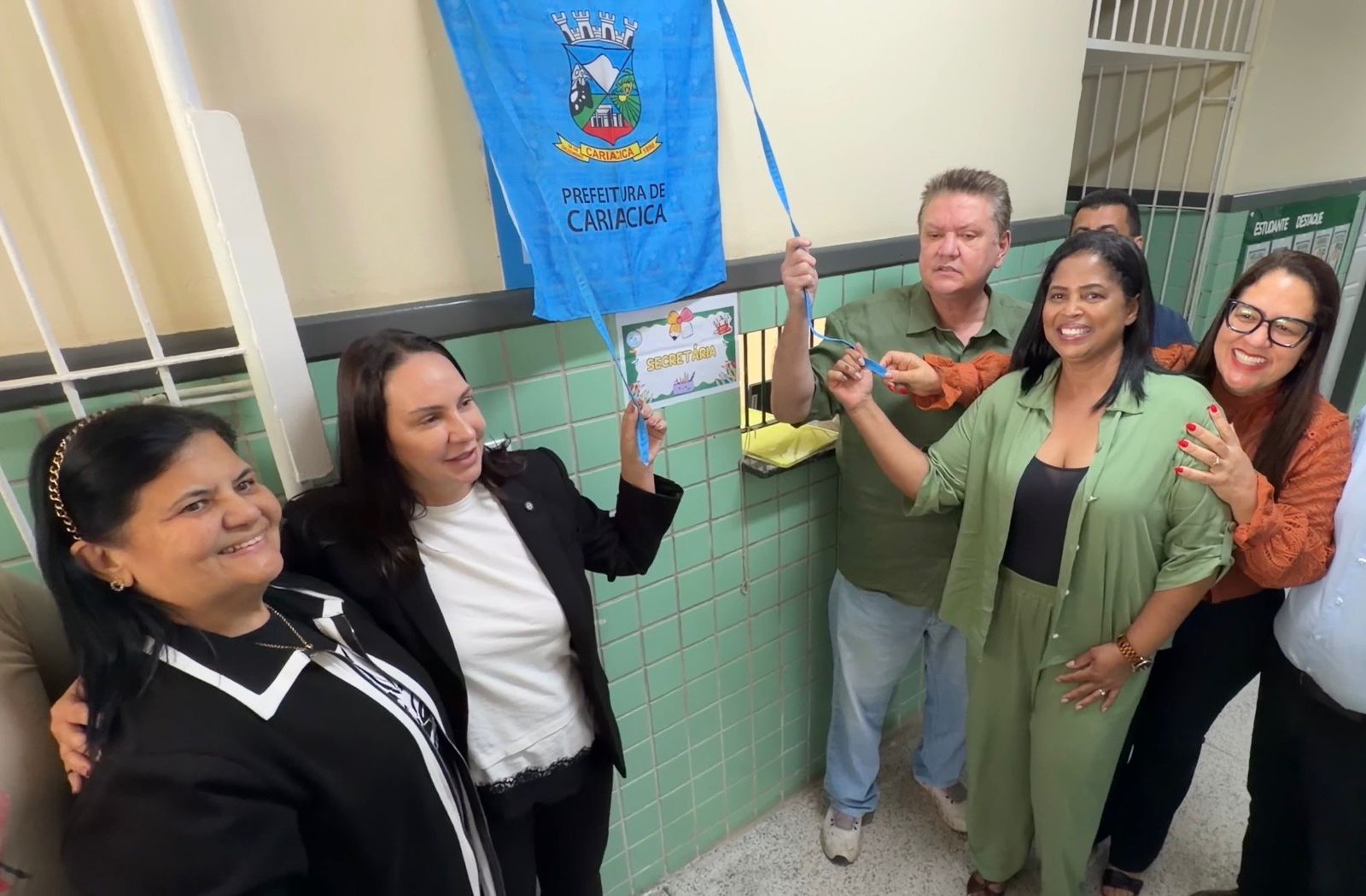 Com nova quadra e salas climatizadas, escola Deocleciano Francisco da Vitória é entregue totalmente reformada