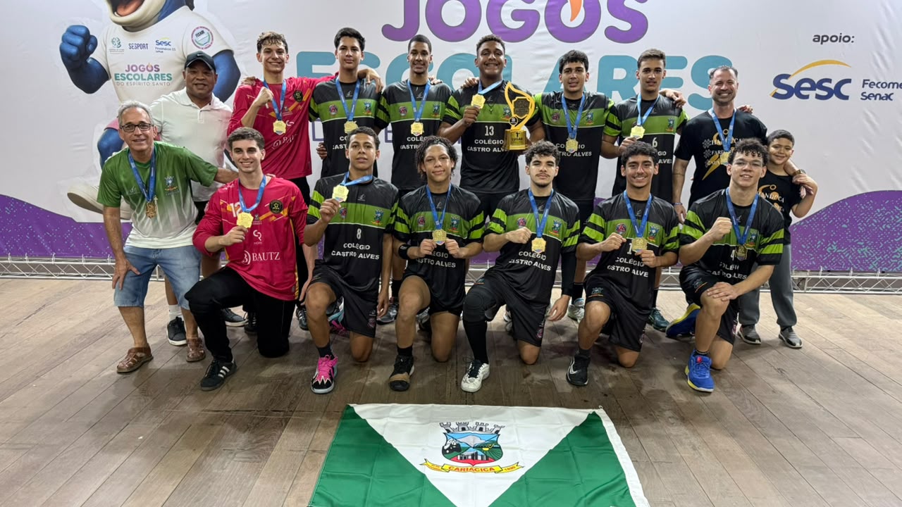Time de Handebol de Cariacica conquista título estadual dos Jogos Escolares e garante vaga na etapa nacional